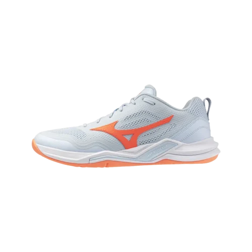 Mizuno wave stealth pro indoor blue finch lava orange