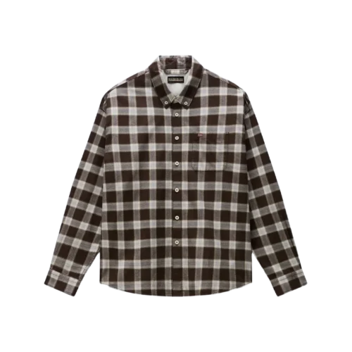 napapijri-eos-flanell-hemd-brown-check-1 Napapijri eos flanell hemd brown check