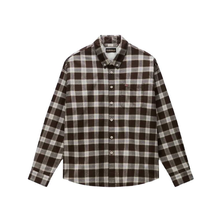 napapijri-eos-flanell-hemd-brown-check-1 Napapijri eos flanell hemd brown check