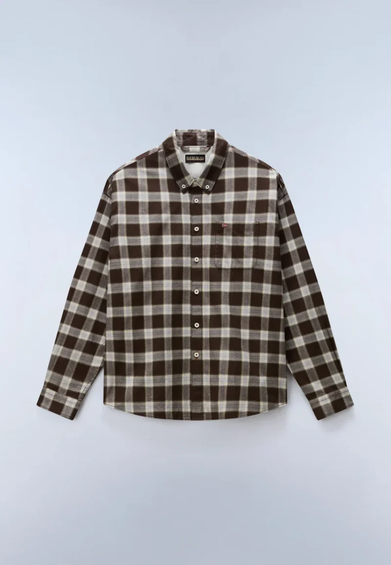 napapijri-eos-flanell-hemd-brown-check-2 Napapijri eos flanell hemd brown check
