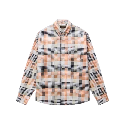 napapijri-eos-flanell-hemd-multicolor-blue-orange-1 Napapijri eos flanell hemd multicolor blue orange