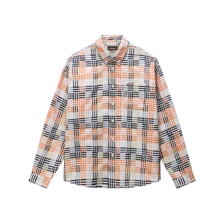 napapijri-eos-flanell-hemd-multicolor-blue-orange-1 Napapijri eos flanell hemd multicolor blue orange