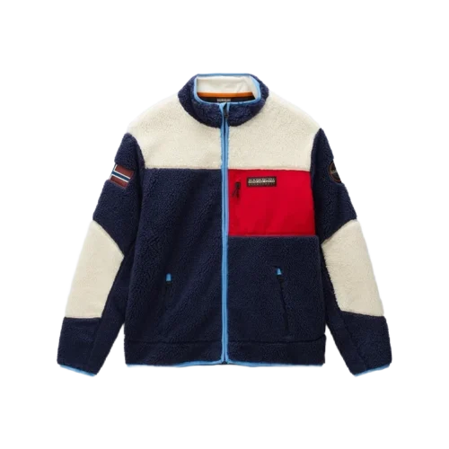 napapijri-yupik-fleecepullover-mulitcolor-blue-red-1 Napapijri yupik fleecepullover mulitcolor blue red