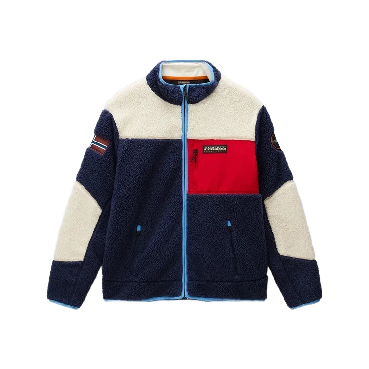 napapijri-yupik-fleecepullover-mulitcolor-blue-red-1 Napapijri yupik fleecepullover mulitcolor blue red
