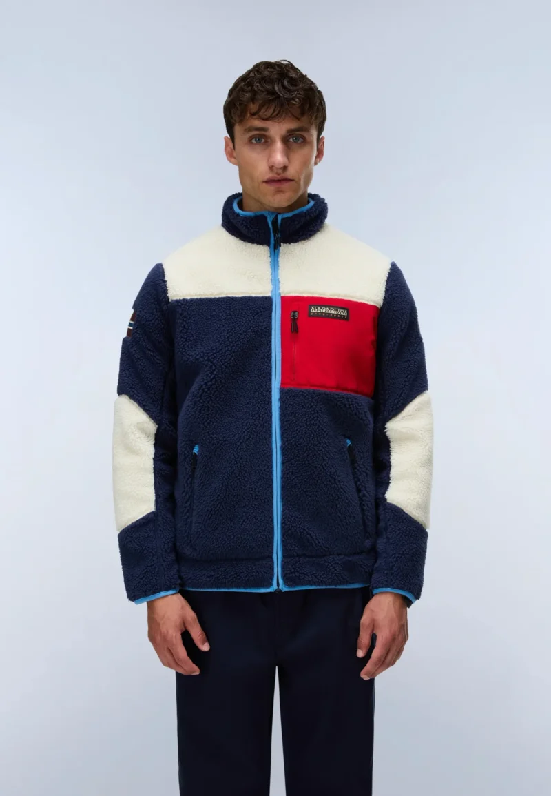 napapijri-yupik-fleecepullover-mulitcolor-blue-red-3 Napapijri yupik fleecepullover mulitcolor blue red