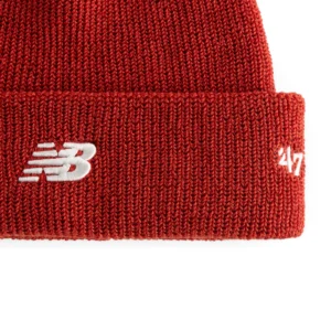 New balance 47 cuff knit hat hot tomato