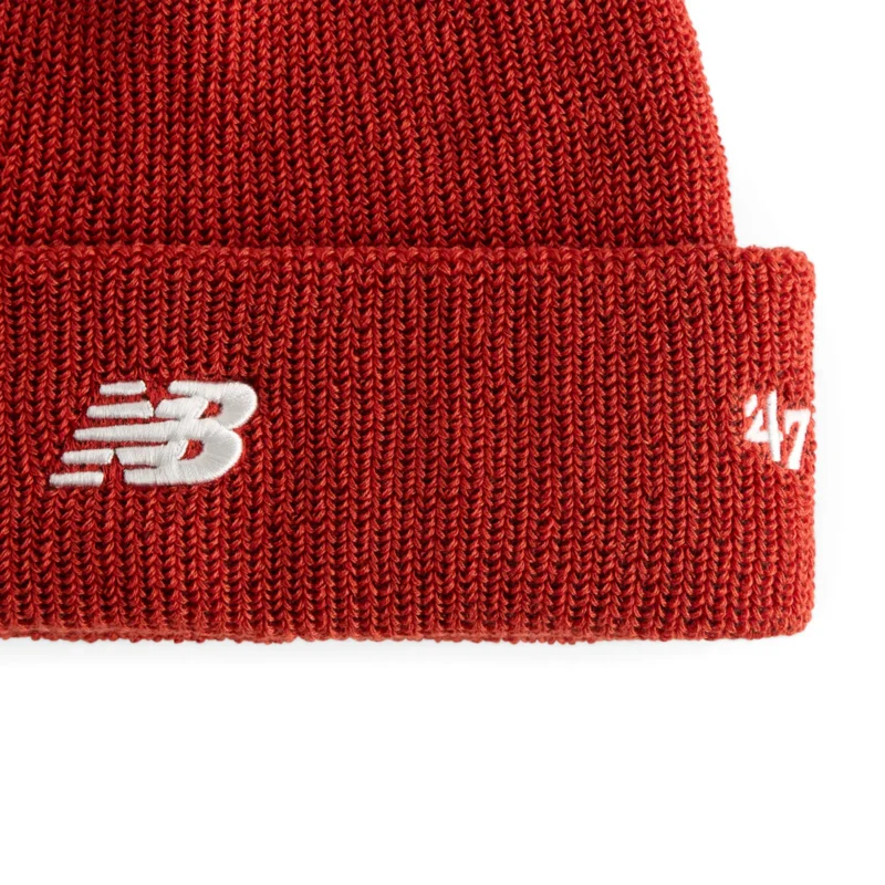 New balance 47 cuff knit hat hot tomato