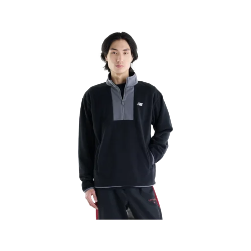 new-balance-sport-polar-fleece-half-zip-black-1 New balance sport polar fleece half zip black