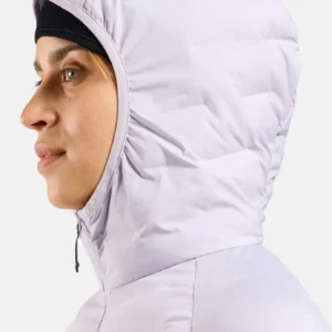 Odlo zeroweight insulator mid layer hoody full zip orchid ice