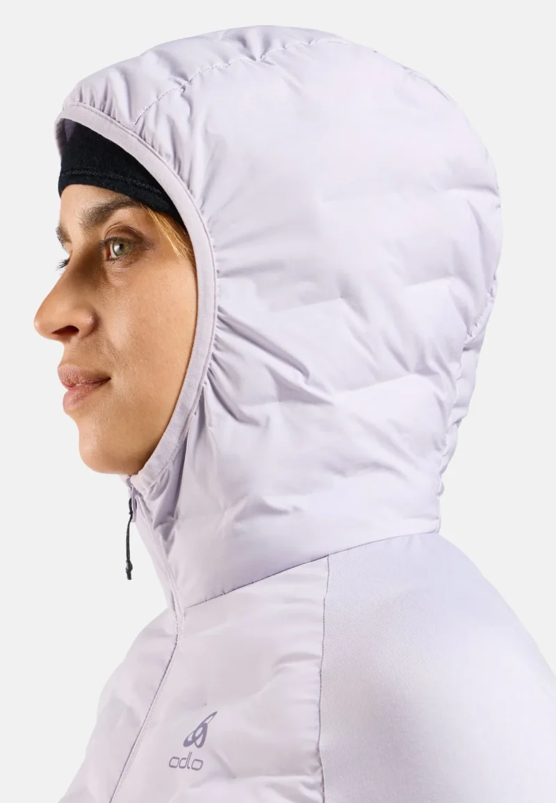 Odlo zeroweight insulator mid layer hoody full zip orchid ice