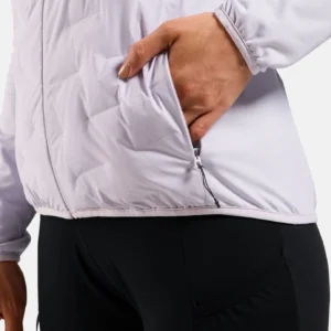 Odlo zeroweight insulator mid layer hoody full zip orchid ice