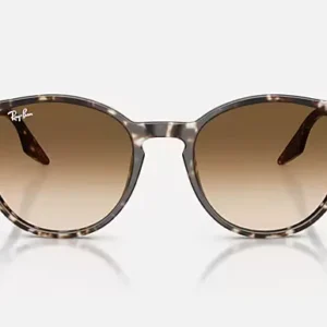 Ray ban rb2204 sonnenbrille havanna yellow turtle clear gradient brown