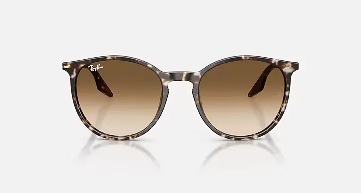 Ray ban rb2204 sonnenbrille havanna yellow turtle clear gradient brown
