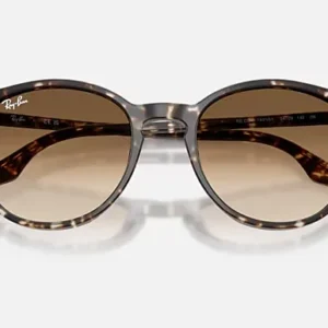 Ray ban rb2204 sonnenbrille havanna yellow turtle clear gradient brown