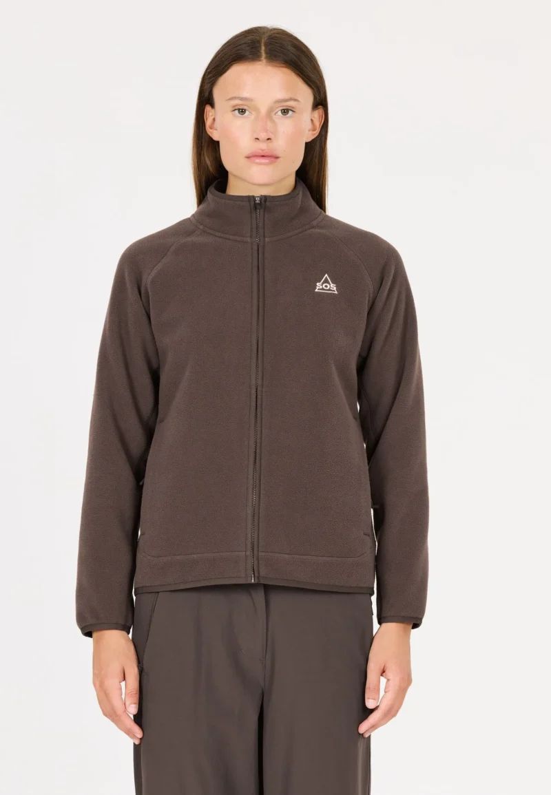 Sos draco fleece jacket women shale mud