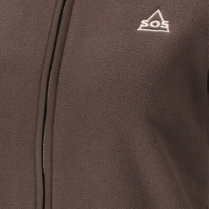 Sos draco fleece jacket women shale mud