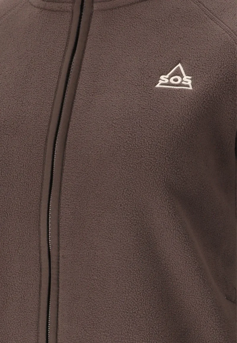 Sos draco fleece jacket women shale mud