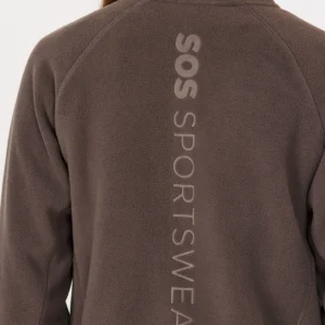 Sos draco fleece jacket women shale mud