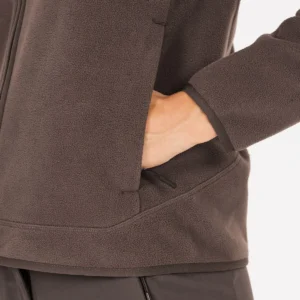 Sos draco fleece jacket women shale mud