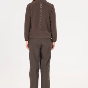 Sos draco fleece jacket women shale mud