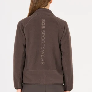 Sos draco fleece jacket women shale mud