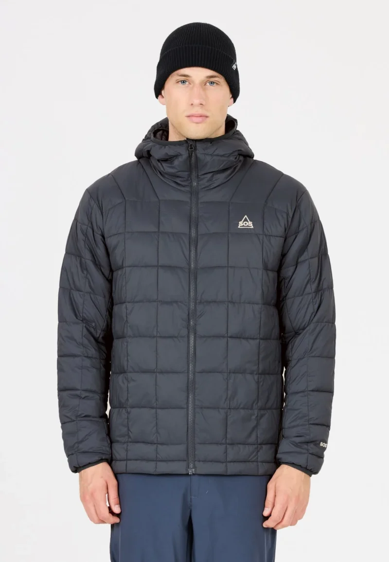 Sos haumea insulated packable hoody jacket men inida ink