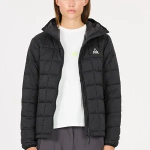 Sos haumea insulated packable hoody jacket women black