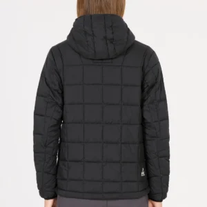 Sos haumea insulated packable hoody jacket women black